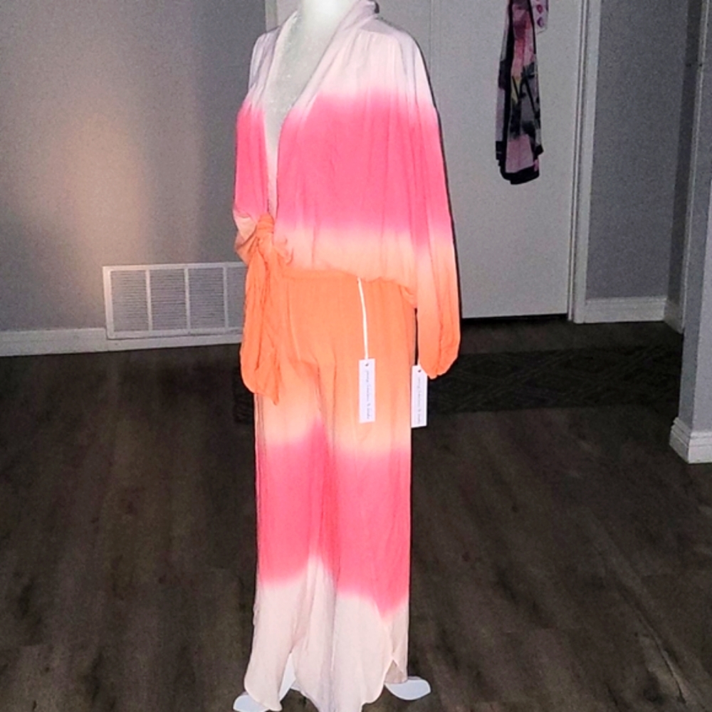 Young Fabulous & Broke Ombre Carmen Top & Pant Set Size XS NWT